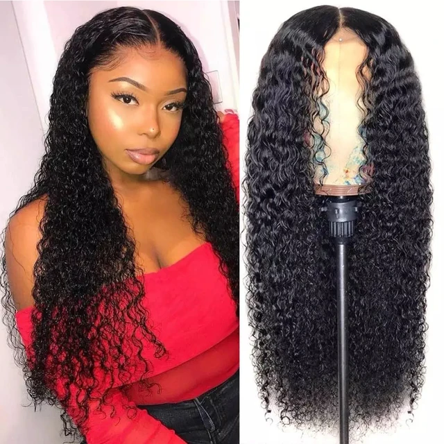 Curly Human Hair Wig Maxine Deep Curly Lace Front Wig 150% Deep Wave Curly  Hd Frontal Lace Wig 13x6 Lace Front Human Hair Wigs
