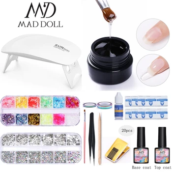 

MAD DOLL UV Led lamp 5g Nail Extension Gel Nail Polish Set For Nail Extension Fast Gel Lacque Hybrid Semi Permanent UV Manicur