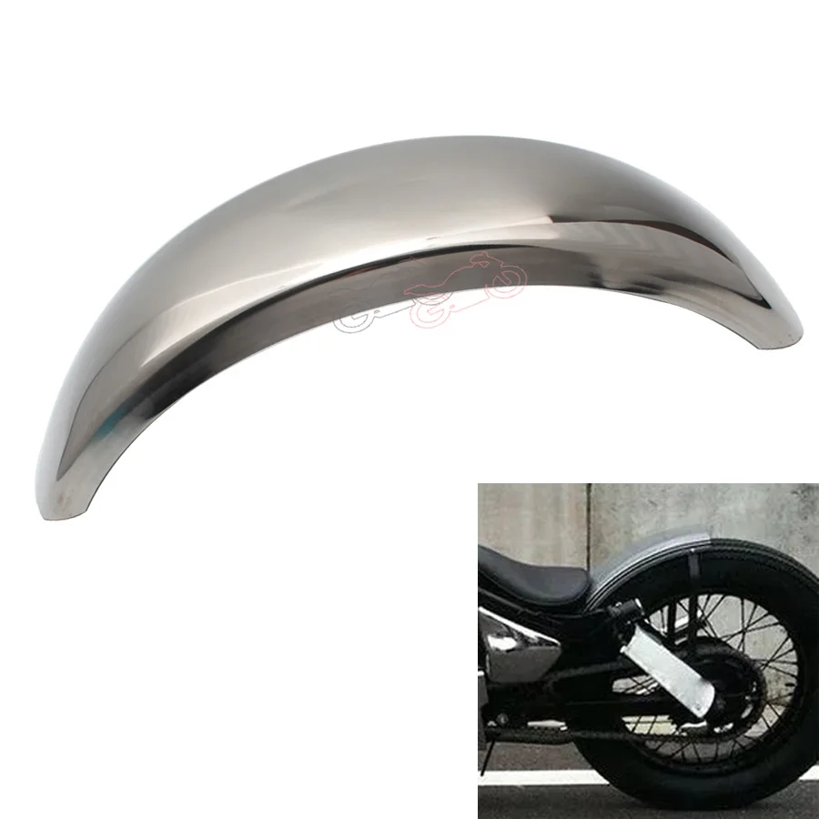 Брызговики для мотоцикла из хромированной стали длинные Harley Bobber Chopper Yamaha VTX DS XVS