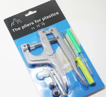 

1 Set Pressure Plier Plastic Handle Snap Button Fastener Pressing Repair