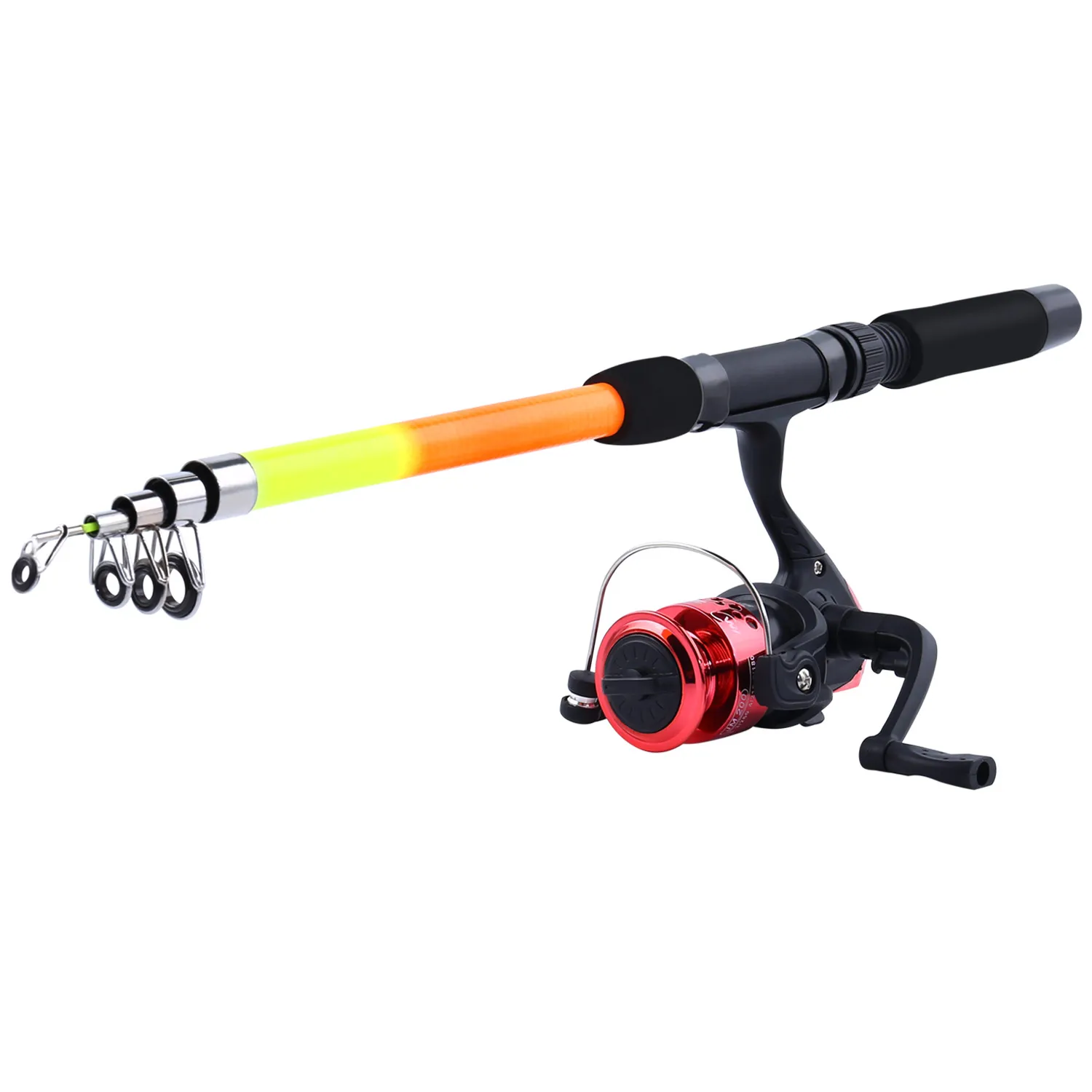 Sougayilang 1.7m Mini Ice Fishing Rod Combo Super Hard Fishing Rod River and Lakes Fishing Equipment Ice Fishing Tackle - Цвет: Фиолетовый