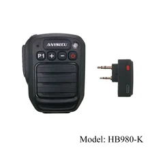 ANYSECU Bluetooth микрофон PTT Динамик подходит Baofeng UV-5R UV-82 BF-888S K1 Plug двухстороннее Ham радио ANYSECU Bluetooth микрофон PTT Динамик подходит Baofeng UV-5R UV-82 BF-888S K1 Plug двухстороннее Ham радио