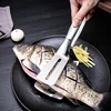 Kitchen BBQ Bread Utensil Set Barbecue Tong Fried Steak Shovel Fried Fish Shovel Clamp Kitchen Bread Meat Clamp Stainless Steel 2