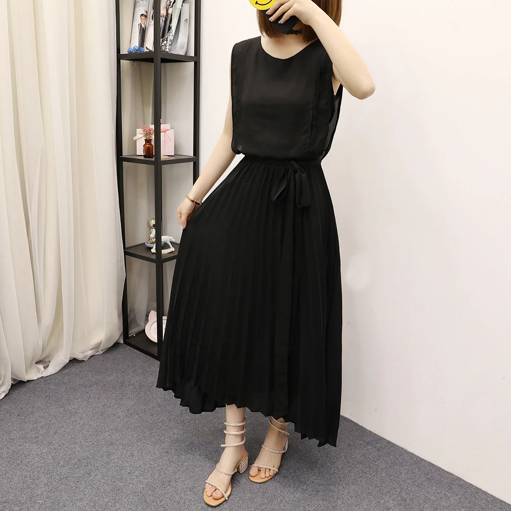 Mode Jurken Chiffon jurken Vero Moda Chiffon jurk zwart elegant 
