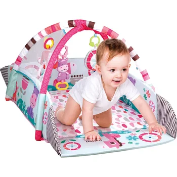 

5 IN 1 baby crawling game mat early education toy mat with 30 ocean balls and music balls