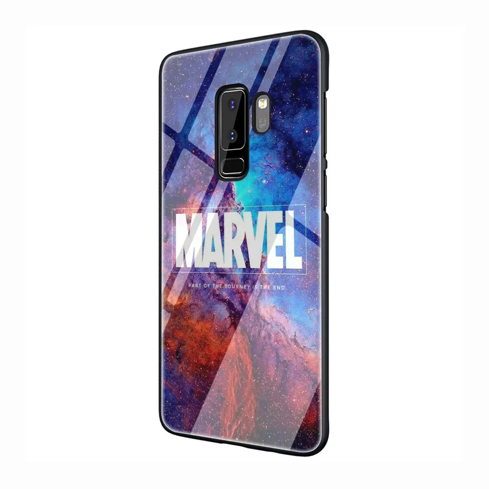 EWAU с принтами "Marvel", "Мстители", логотип Чехол из закаленного стекла для телефона для samsung S7 край S8 S9 S10 Note 8, 9, 10, плюс A10 20 30 40 50 60 70 - Цвет: G10