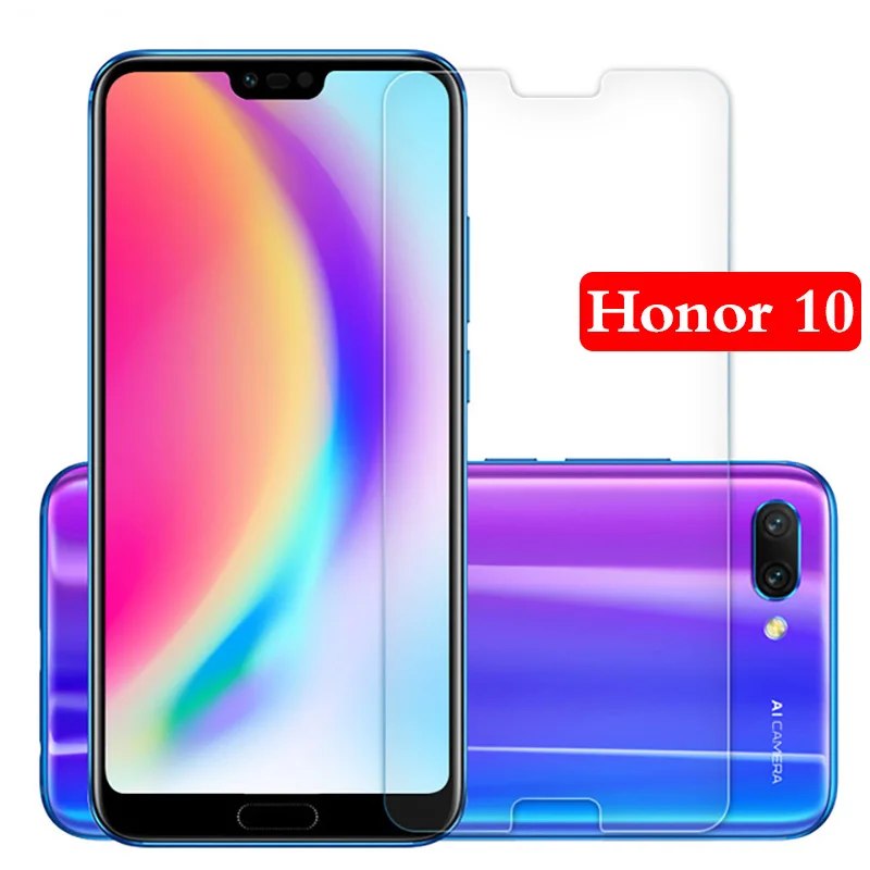 Подлинное 9H закаленное стекло на honor 10 Защитное для huawei Защитная пленка экрана honer