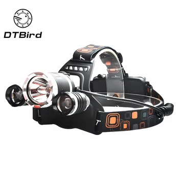 

RJ-3000 LED Outdoor Aircraft Headlamp 3 T6 Strong Light Headlamp Long-range Hunting and Fishing LED Charging Headlamp