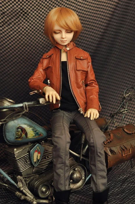 1/3 масштаб BJD кукольная одежда кожаная куртка пальто для BJD/SD аксессуары SD13 SD17. Кукла, обувь, парик и другие A0900 в комплект не входят