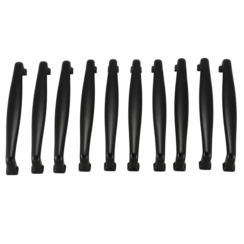 

Square Foot Cabinet Arch Pull - Black Furniture Handle, 5 Inch/128mm Screw Spacing, 10-Pack for Kitchen Cupboard Door, Bedroom D