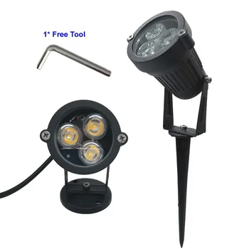 

3X3W Cold White Light AC110V 220V LED Lawn Lamp Outdoor Path Lighting 9W Landscape Lights 220 V Spot Light for Garden