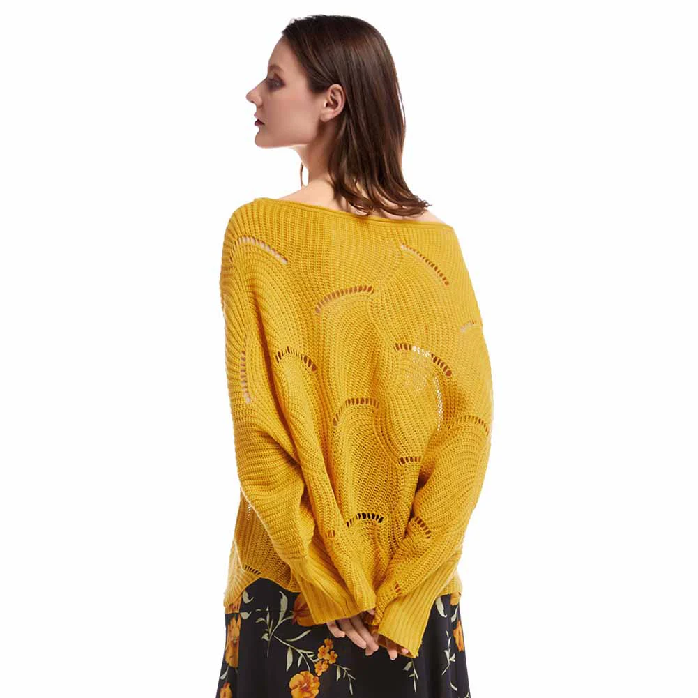 Bohisen 2019 Women Fashion Sweater Irregular Loose Lantern Bat Sleeve Cutout Knitted Basic Jumper Pull Femme Casual Knitted Bohisen 2019 Women Fashion Sweater Irregular Loose Lantern Bat Sleeve Cutout Knitted Basic Jumper Pull Femme Casual Knitted