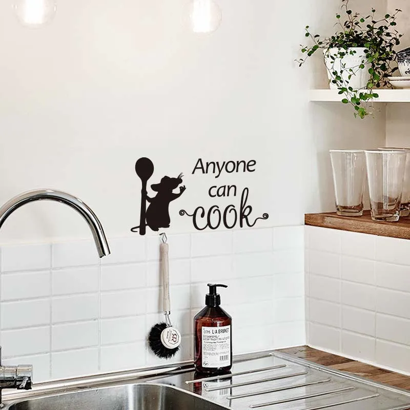 Autocollant Mural Bon Appétit Pour Cuisine Avec Citation Lettrage En Vinyle Noir Café Salle à Manger Citation Décoration Accessoire Stickers Art Café Pub Restaurant Tasse Chef Toque Transferts