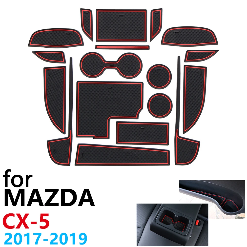Противоскользящий резиновый коврик для подстаканника дверной паз Mazda CX 5 MK2 KF CX5