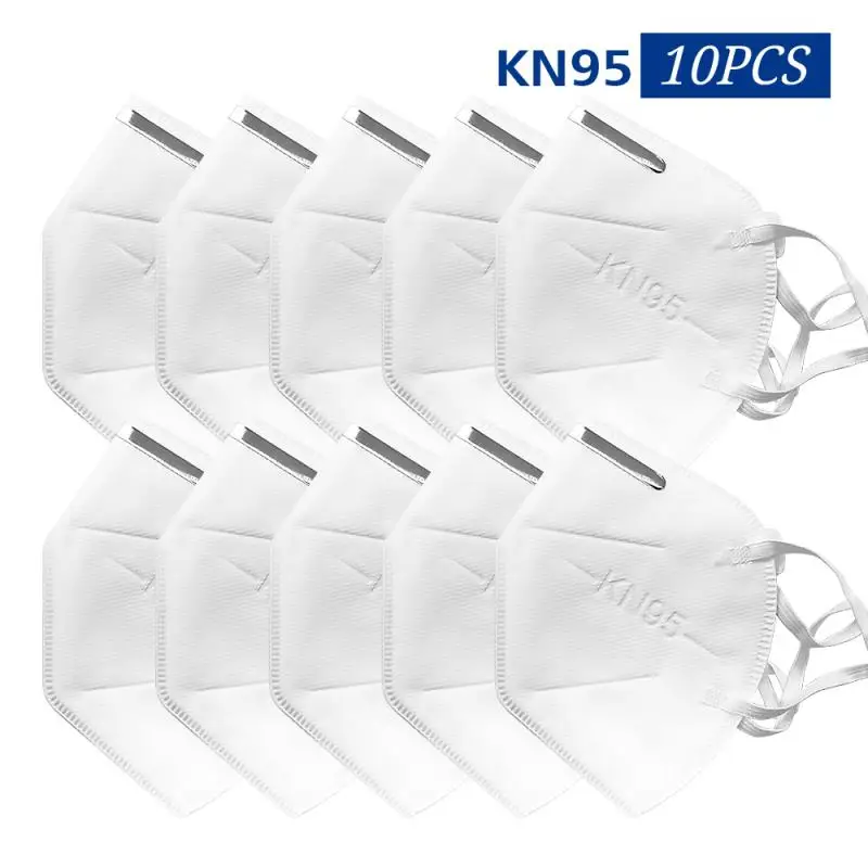 

Fast Delivery 10 pcs KN95 Dustproof Anti-fog And Breathable Face Masks N95 Mask 95% Filtration Safety Protective Work Mask