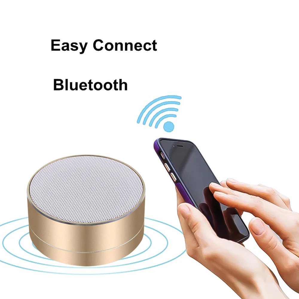 Kebidu Mini Speakers Super Bass Bluetooth Speaker Stereo Music Subwoofer Portable LED Loudspeaker Hands-free Call FM TF Card