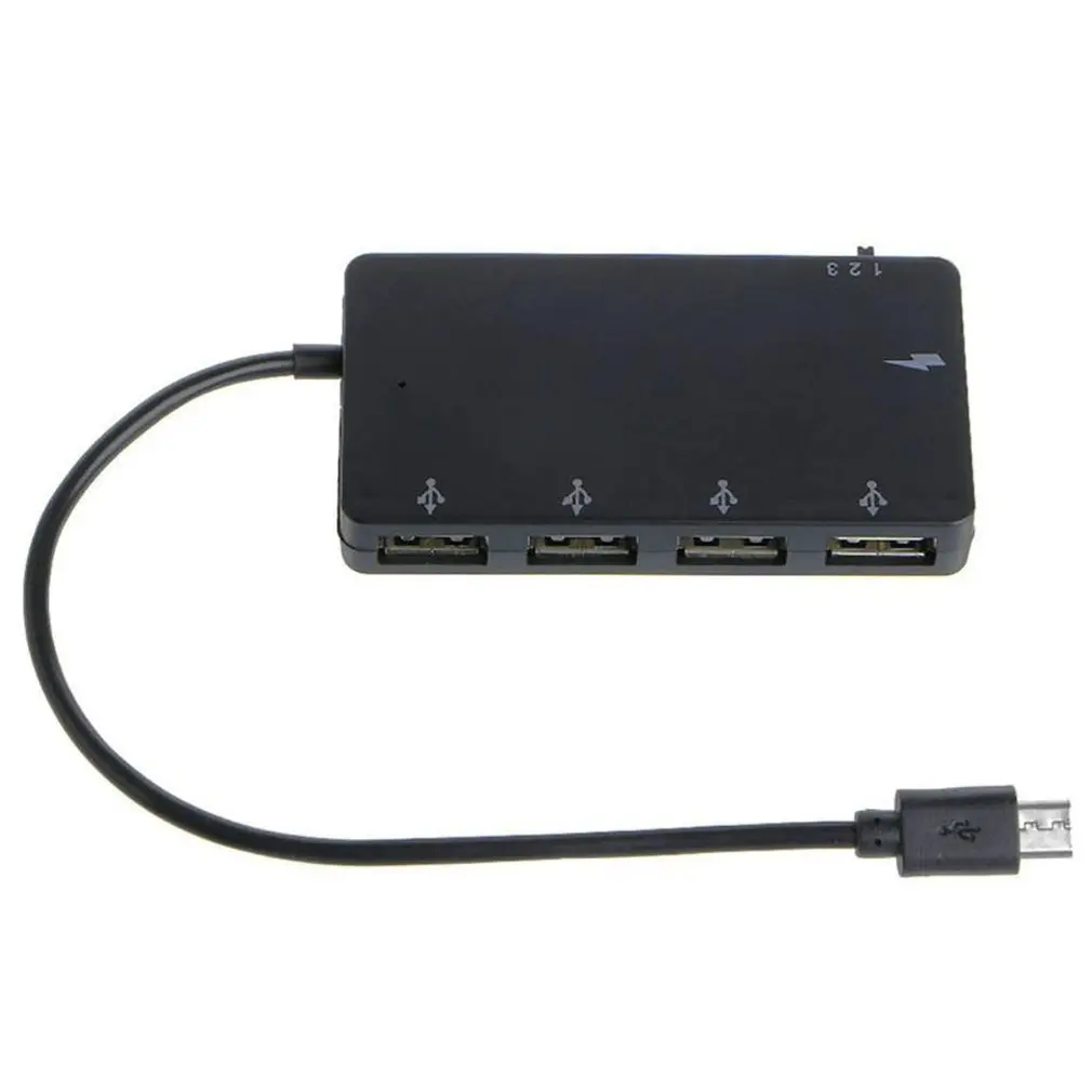 Премиум 4 порта Micro USB OTG концентратор питания зарядный кабель адаптер высокоскоростной разветвитель для Windows планшет Android смартфон ПК