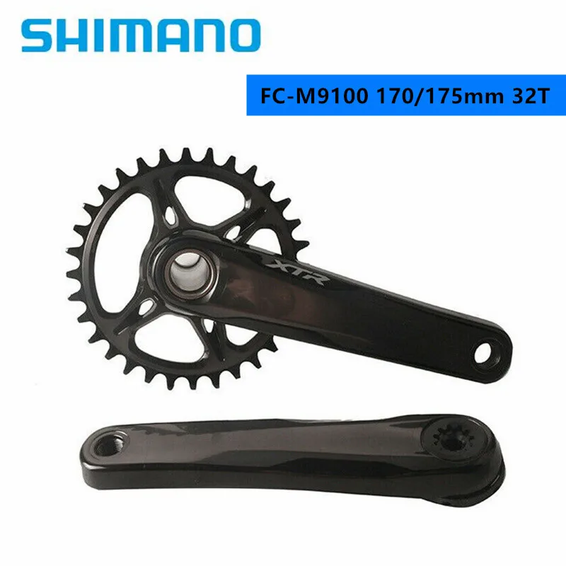 SHIMANO XTR M9100 170mm 175mm 32T 1x12 Speed Crankset For Mountain Bike MTB 12s BB93 Bottom Bracket Pedivela Original Shimano