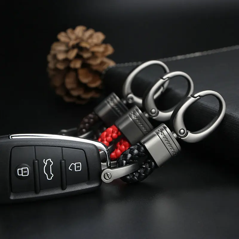 Hand Woven Car Key Chain Rings Fob for Fiat 500 Opel Insignia Suzuki Swift Sx4 Hyundai Ix35 Creta Ix25 Nissan | Автомобили и