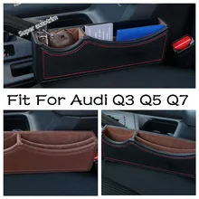 

Lapetus Side Seat Storage Pallet Box Container Holder Phone Box Cover Accessories Interior Trim 1PCS Fit For Audi Q3 Q5 Q7