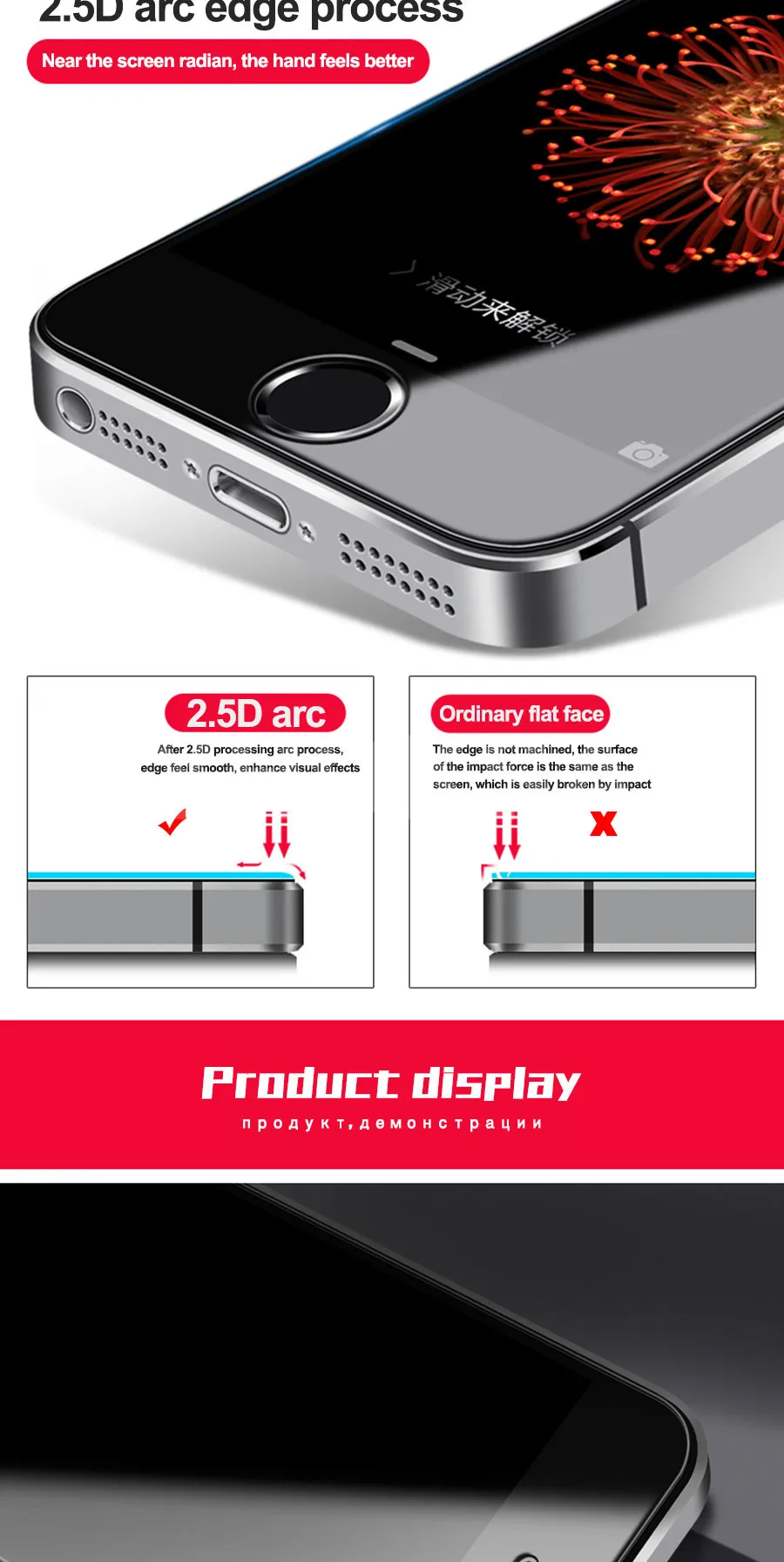 9D Защитное стекло для iPhone 5S 5 5C SE закаленное защитное стекло для Apple iPhone SE 4 защитная пленка