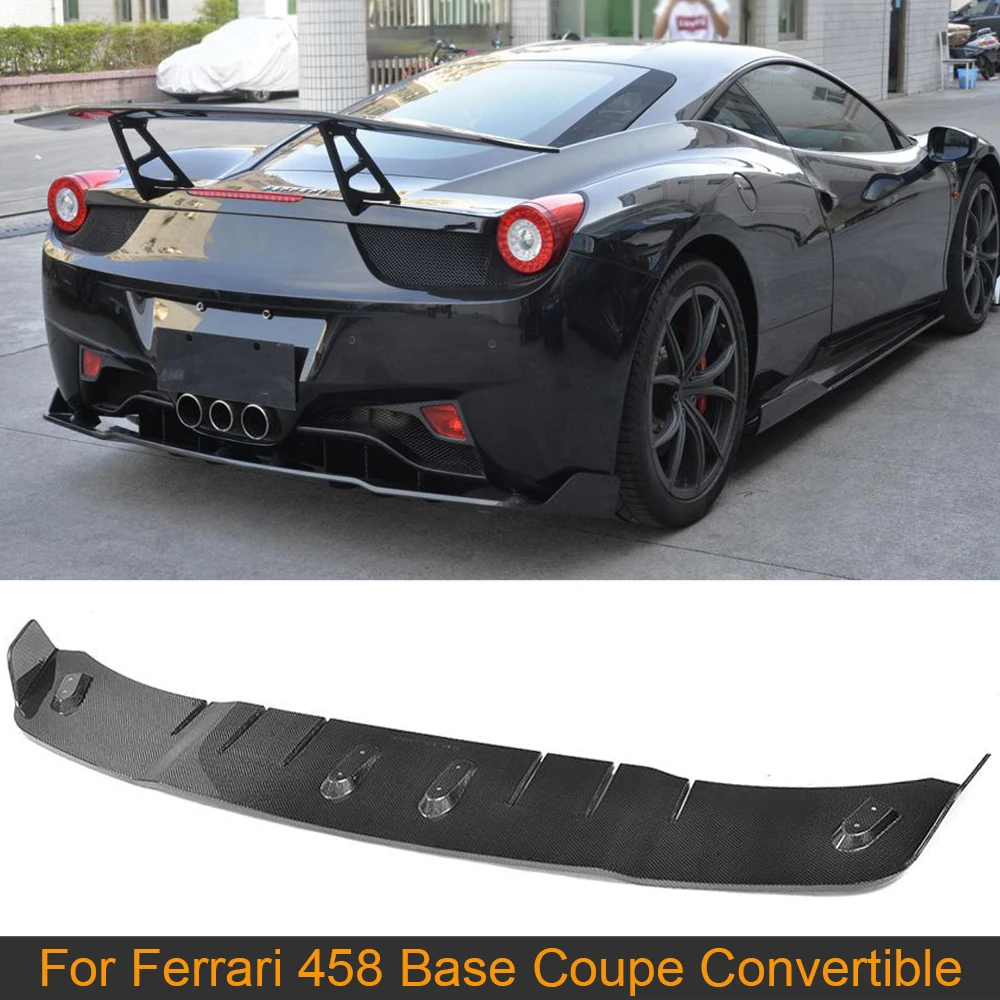 Диффузор для заднего бампера из углеродного волокна спойлер Ferrari 458 Base Coupe Convertible 2