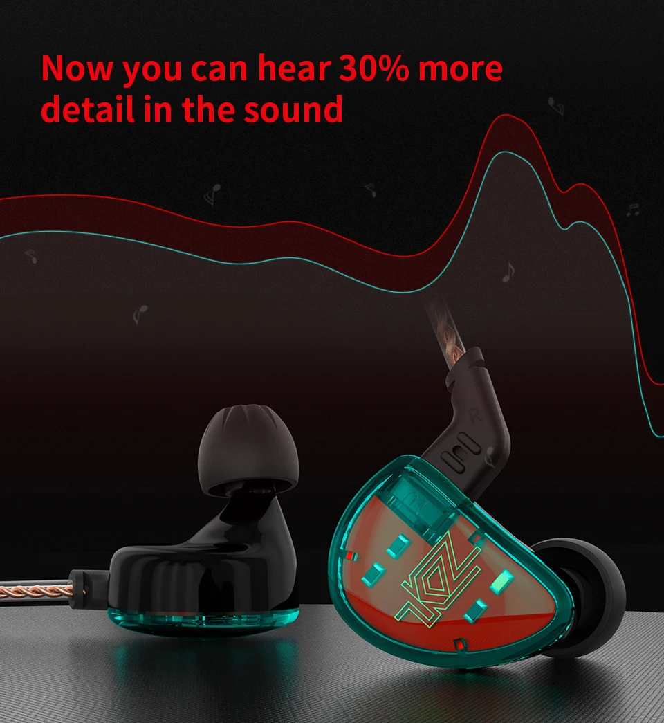 KZ AS10 5BA гарнитура баланс арматура драйвер ухо наушники HIFI монитор с басом Музыка наушники общие ZS10 ZST BA10 ES4 24h