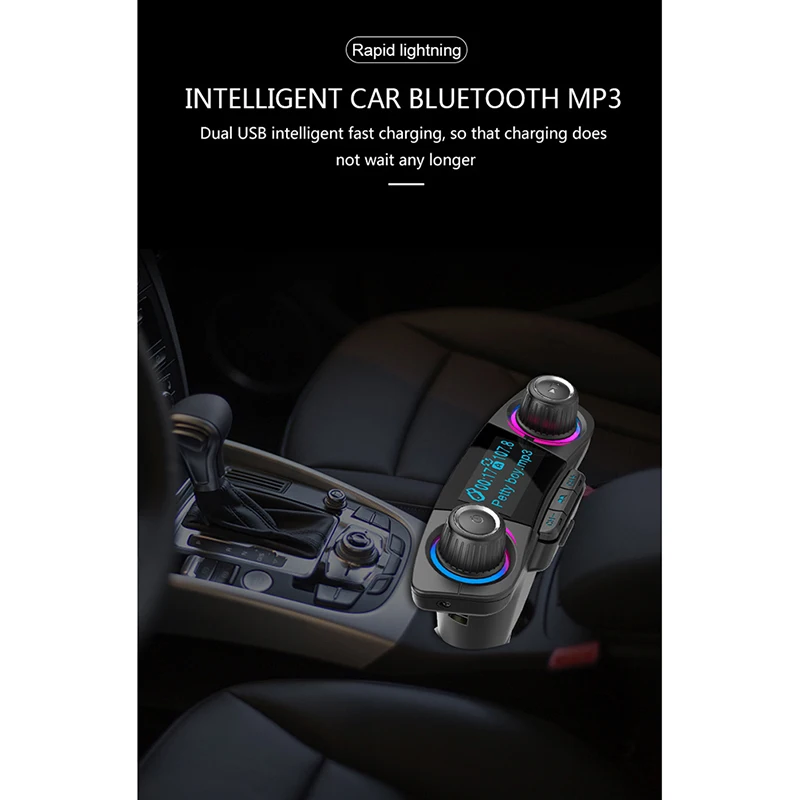 BT06 Bluetooth автомобильный комплект громкой связи fm-передатчик светодиодный экран двойной usb зарядка Аудио Автомобильный MP3-плеер Поддержка U диск TF карта