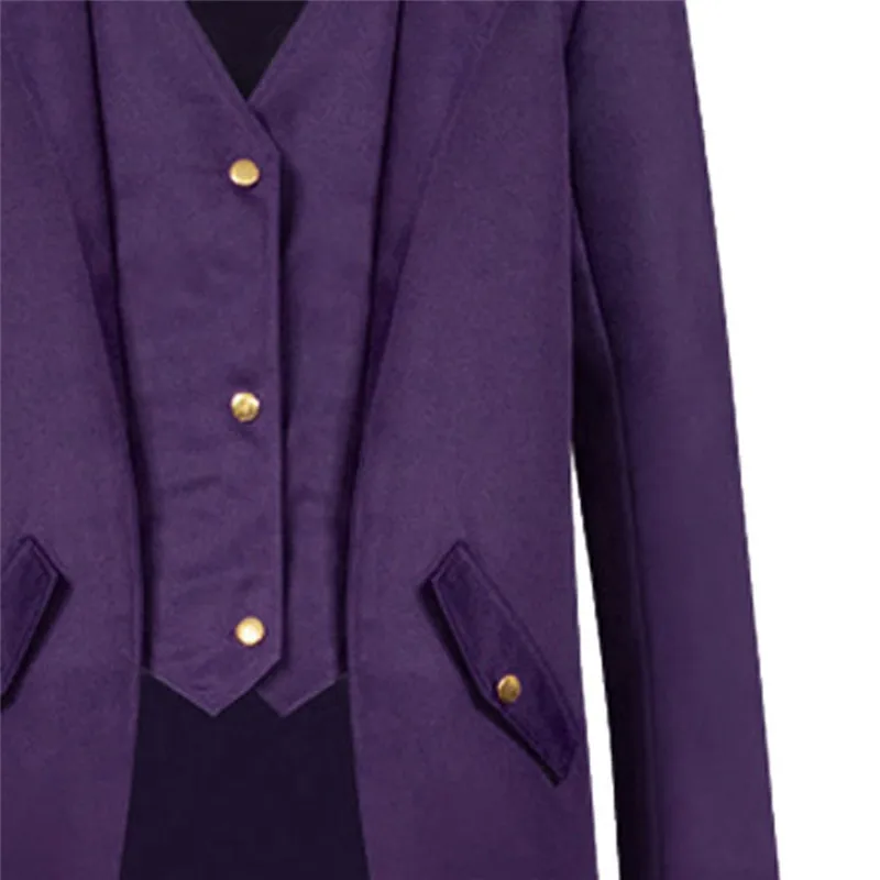 Мужской пиджак-фрак, большие размеры, модный стимпанк, винтажный смокинг, мужские форменные пальто, Весенняя Осенняя униформа, длинное пальто