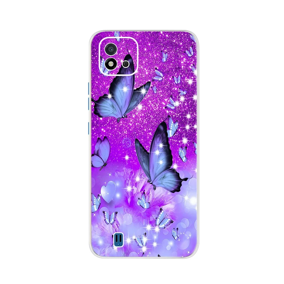 neck pouch for phone For Realme C11 2021 Case Cover Soft TPU Clear Back Shell Cartoon Cute Painting Slim Coque Fund For Realme C 11 RralmeC11 RMX3231 iphone waterproof bag Cases & Covers