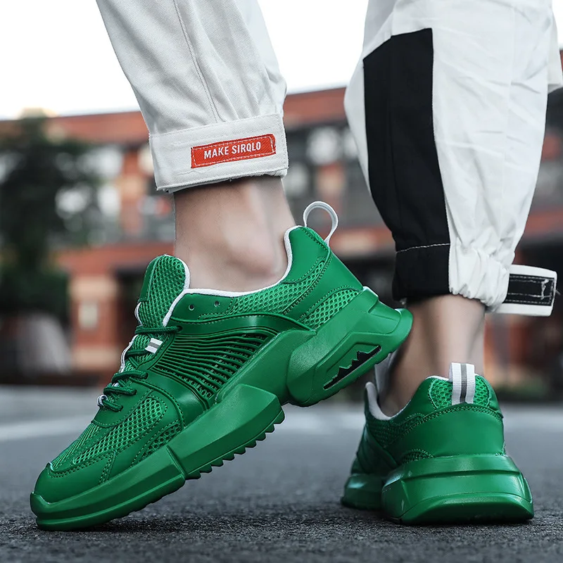 

2019 Summer INS Retro Hong Kong Style Men Trendy Shoes Breathable Dad Shoes Comfortable And Light