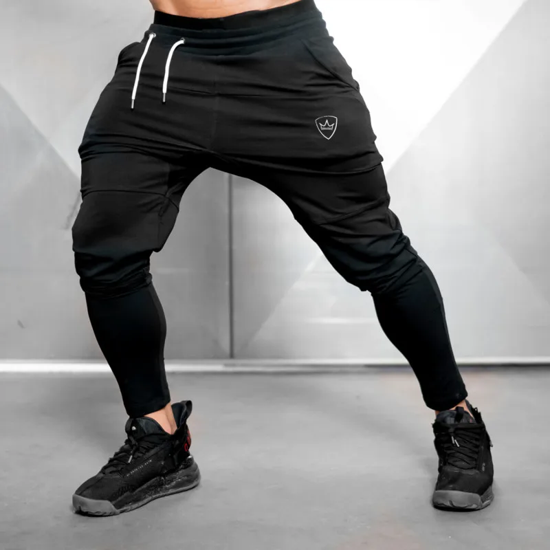 Men Joggers Tight Running Pants Sports Male Gym Slim Fit Jogging Pants ...