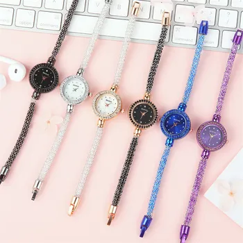 

Bead bracelet watch Fashion New Ladies Business Bracelet Floral Luxury Exquisite Watch Casual Quartz Watch