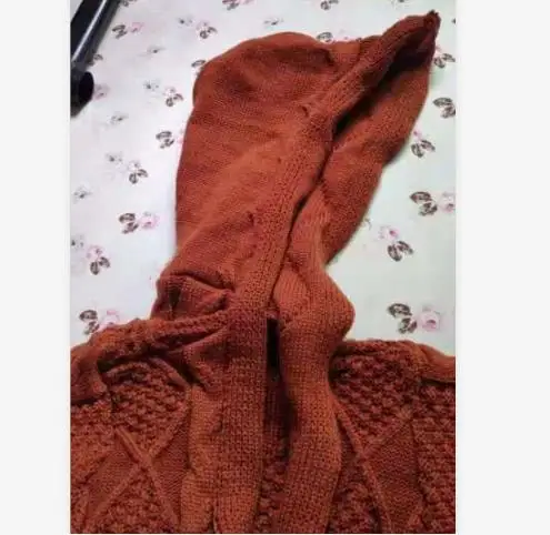 Winter Warm Cardigan Fashion Women Knitted Sweater Elegant Warm Kimono Cardigan Femme Ladies Knitwear Ladies Hooded Streetwear