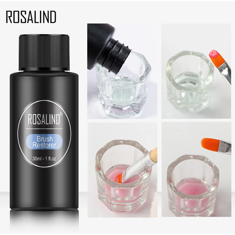 

ROSALIND 30ml Cleaning The Brush Water 1PCS Remove The Nail Gel Polish From The Brush Nail Art Tool For Manicure