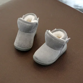 

winter kids baby cotton boots shoes fashion children girls snow boots boys shoes soft bottom warm toddler shoes plush boots