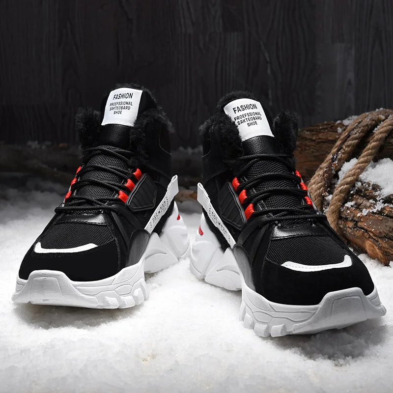 Zapatillas Deportivas Hombre Sapato Masculino; зимняя повседневная обувь; мужские кроссовки из флока с воздушной сеткой; бархатная обувь; Zapatillas Deportivas Hombre