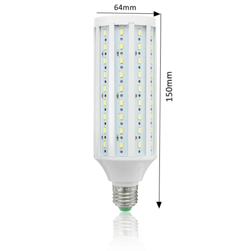 E27 18 Вт SMD5730 1500-2000LM супер Яркость чистый белый светодиодный кукурузы электрическая лампочка, переменное напряжение/DC12-60V