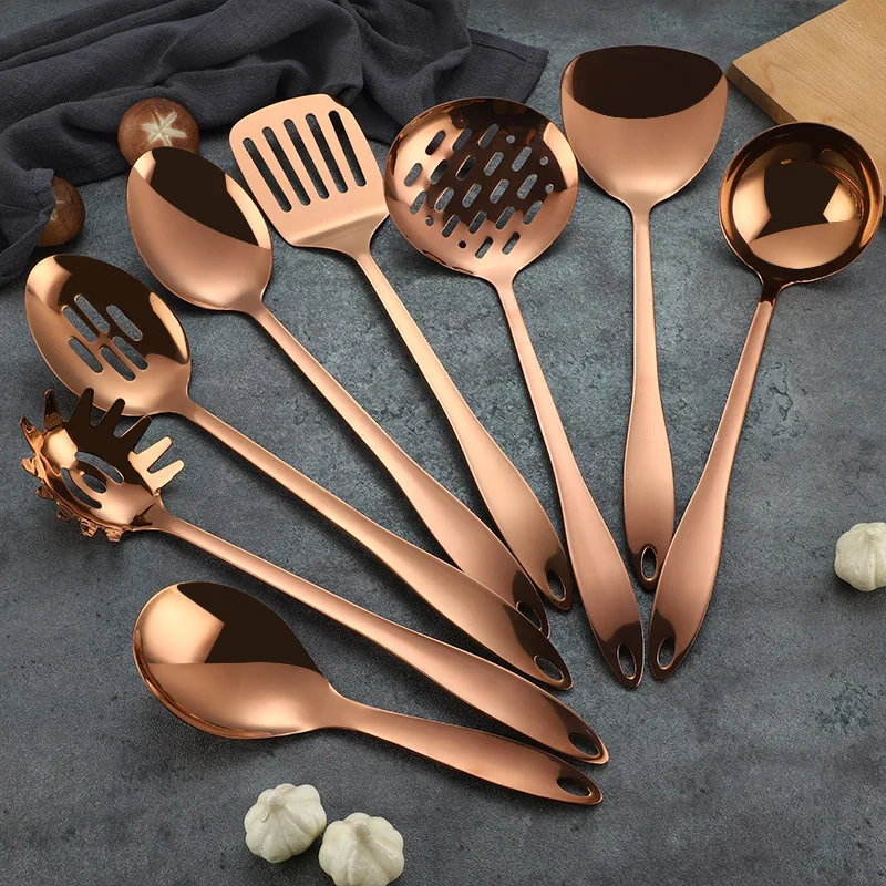 Slotted Copper Serving Spatula
