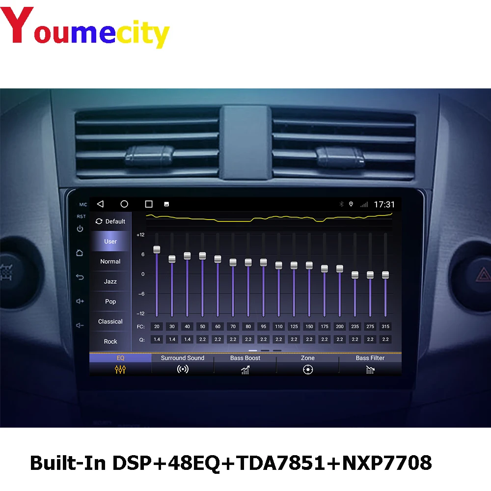 Автомобильный мультимедийный плеер 2 Din Android 10 Dvd Gps Авторадио навигация Wi Fi+4G Bluetooth