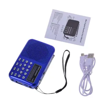 

Mini LCD Digital Audio FM Radio USB Micro SD TF Card Speaker MP3 Music Player