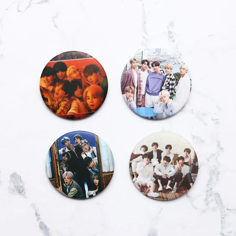 Kpop Boys Pins Brooches Album Badge Clothes Hat Accessories Backpack Decoration 1pcs Customizable Brooch Custom Pins