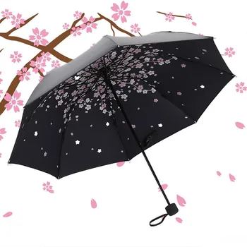 

Pocket Umbrellas Flower Star Quality Folding Umbrella For Women Brand Travel Anti-UV Windproof Rain Modish Sun Girl Parasol