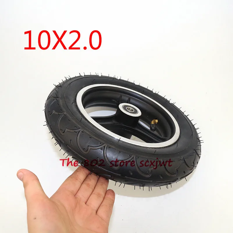 Размер 10 10-дюймовые шины колеса 10x2,0 54-152внутренние и внешние шины алюминиевые диски ступицы 10*2,0 колеса для электрического скутера качающаяся автомашина