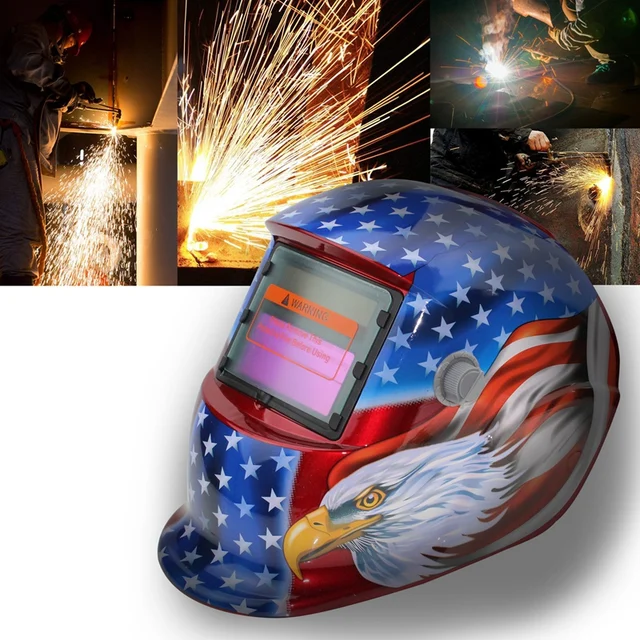 US $19.79  2018 New Pro Solar Welder Mask Auto-Darkening Welding Helmet Eagle head