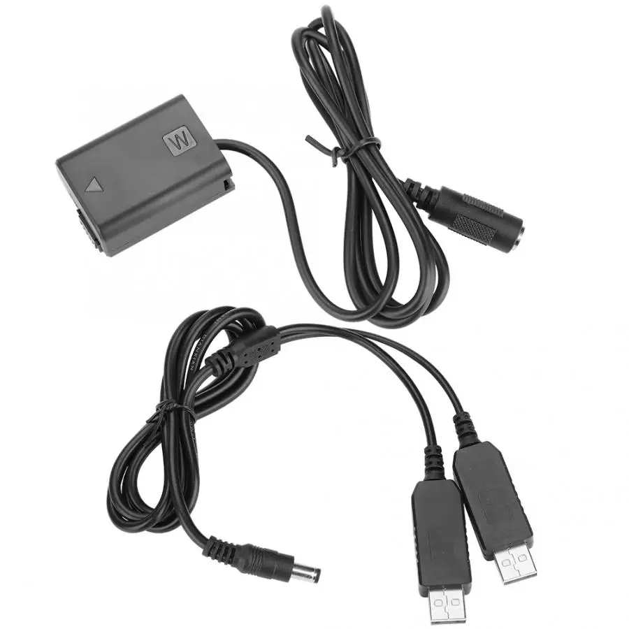 NP-FW50 двойной USB манекен батарея заменитель адаптера для SONY A6300 A5000