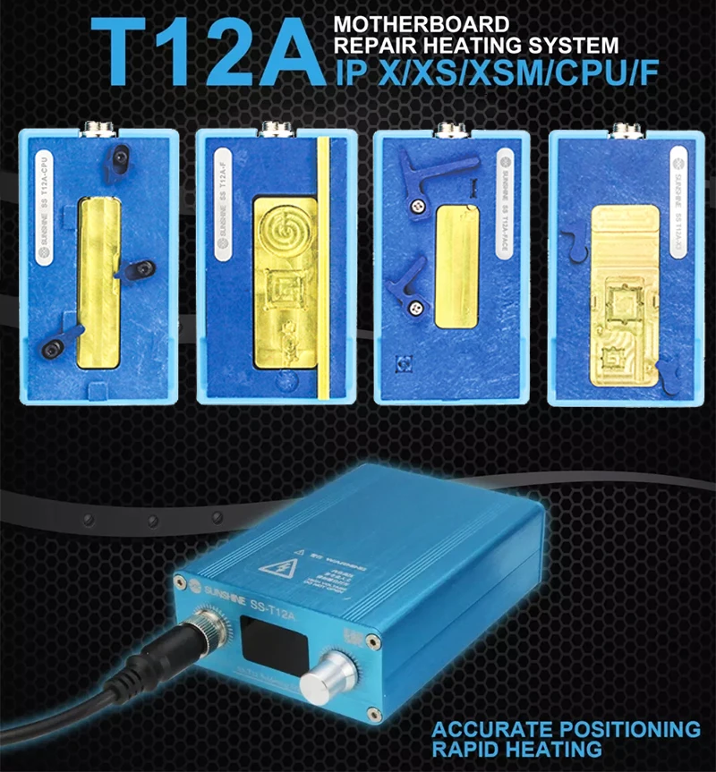 SS-T12A нагревательная станция для iPhone X/XS MAX Материнская плата Процессор Лицо ID разборка платформа Распайка станция Ремонт Инструменты комплект