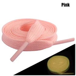 Luminous Glow-In-The-Dark Reflective Shoelaces - 120CM (Pink)