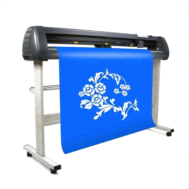 VEVOR Vinyl Cutter 53 Inch Plotter Machine Automatic Paper Feed Vinyl  Cutter Plotter Speed Adjustable Sign Cutting with Floor Stand Signmaster