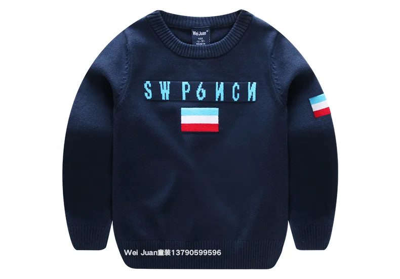 Новинка года; детский стильный свитер; сезон весна-осень-зима; Однослойная жаккардовая хлопковая куртка с радужными буквами; Базовая Модная рубашка; Exp